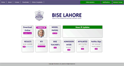Desktop Screenshot of biselahore.com