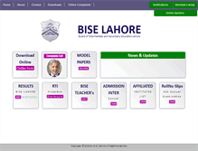 Tablet Screenshot of biselahore.com